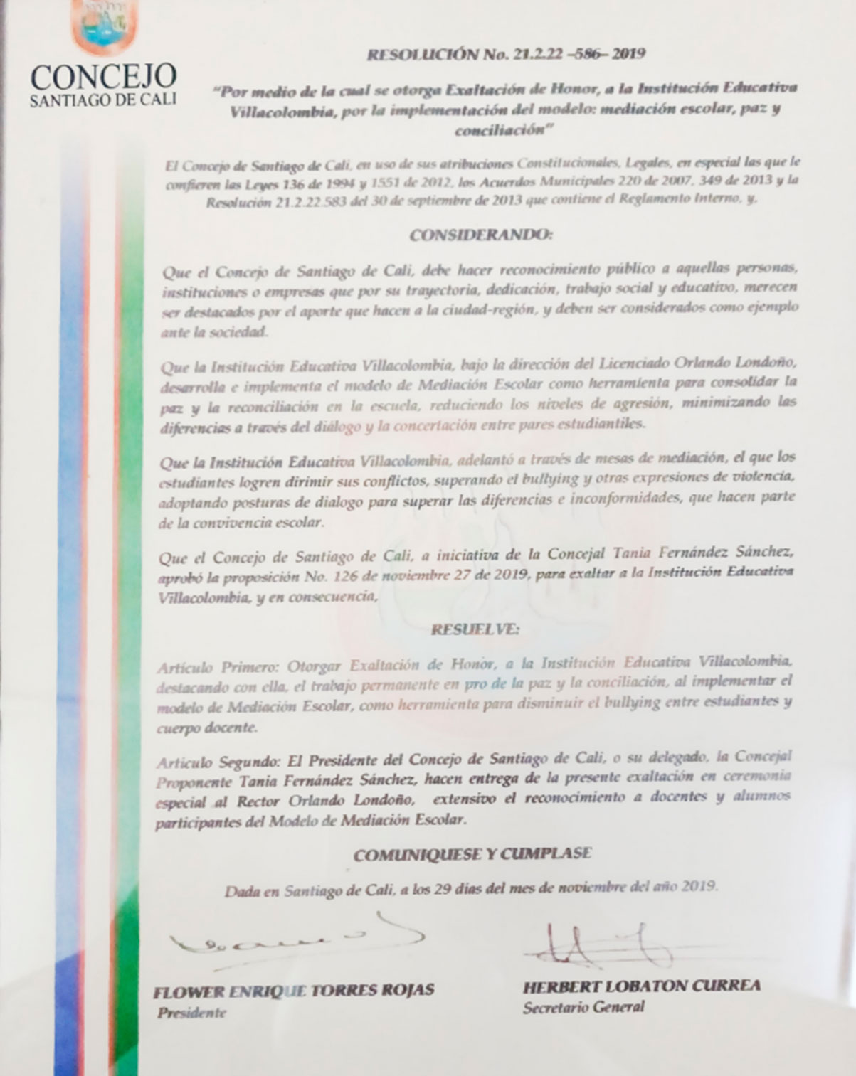 reconocimiento